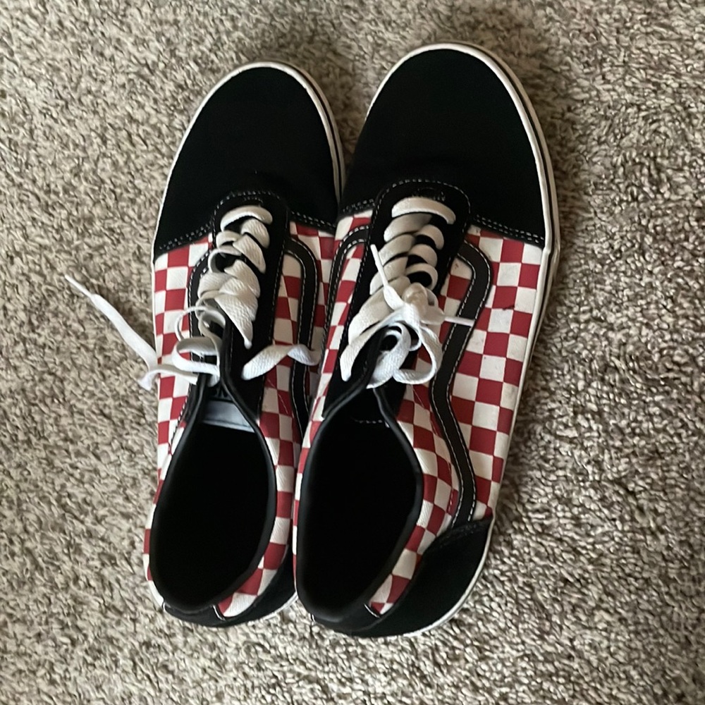 Vans Old Skool Red Checkerboard